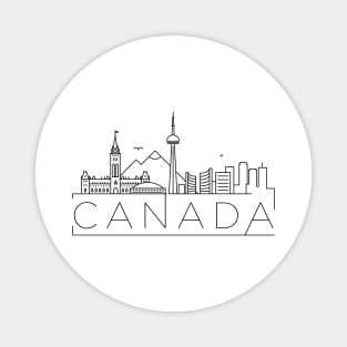 Canada Minimal Skyline Magnet